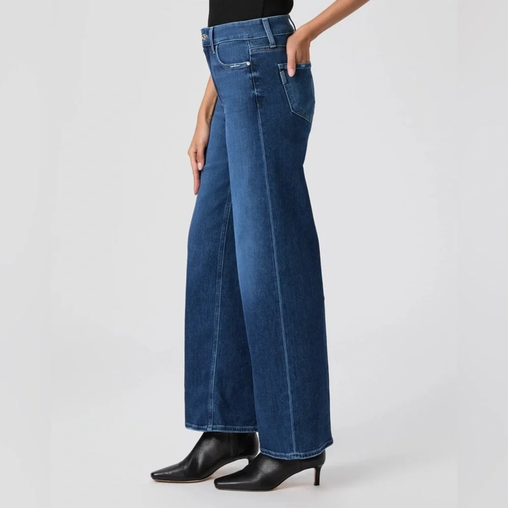 Paige Anessa 31" Wide Leg Jean Dresden - Picture 6 of 7